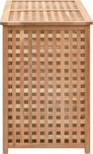 Kosz na pranie vidaXL brązowy (247604) 4