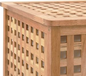 Kosz na pranie vidaXL brązowy (247604) 6