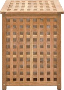 Kosz na pranie vidaXL brązowy (247602) 4