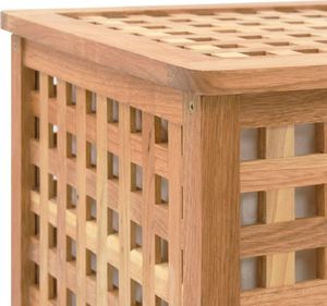 Kosz na pranie vidaXL brązowy (247602) 6