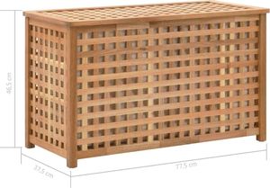 Kosz na pranie vidaXL brązowy (247602) 8