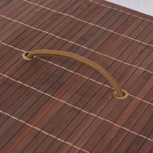 Kosz na pranie vidaXL brązowy (245583) 2