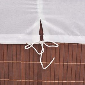 Kosz na pranie vidaXL brązowy (245583) 3