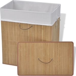 Kosz na pranie vidaXL brązowy (245581) 4