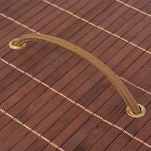 Kosz na pranie vidaXL brązowy (245580) 2