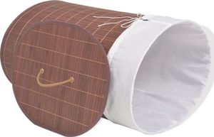 Kosz na pranie vidaXL brązowy (245580) 5