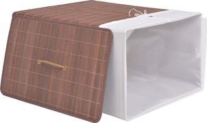 Kosz na pranie vidaXL brązowy (245579) 5