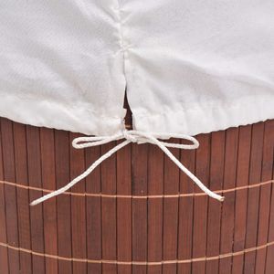 Kosz na pranie vidaXL brązowy (245578) 2