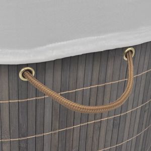 Kosz na pranie vidaXL brązowy (242728) 2