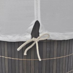 Kosz na pranie vidaXL brązowy (242728) 3