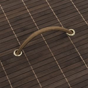 Kosz na pranie vidaXL brązowy (242724) 2