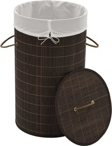 Kosz na pranie vidaXL brązowy (242724) 4