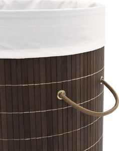 Kosz na pranie vidaXL brązowy (242724) 6