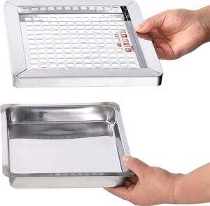 Kosz na śmieci vidaXL popielnica srebrny (51092) 2