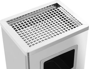 Kosz na śmieci vidaXL popielnica srebrny (51092) 6