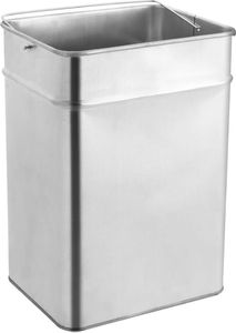 Kosz na śmieci vidaXL popielnica srebrny (51092) 7