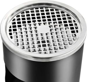 Kosz na śmieci vidaXL popielnica czarny (51088) 5