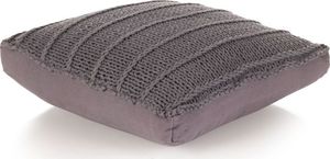 vidaXL Dziana poduszka podłogowa, kwadratowa, bawełna, 60x60 cm, szara 1