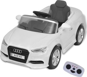 vidaXL Elektryczny samochód dla dzieci z pilotem Audi A3 białe 1