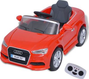 vidaXL Elektryczny samochód dla dzieci z pilotem Audi A3 czerwone 1