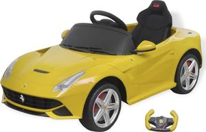vidaXL Samochód - jeździk Ferrari F12, żółty 1
