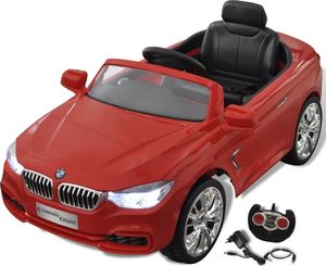 vidaXL BMW - samochód zabawka dla dzieci na baterie z pilotem czerwony 1