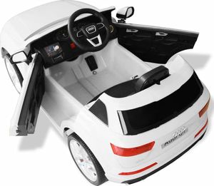 vidaXL Elektryczny samochód dla dzieci, białe Audi Q7, 6 V 5
