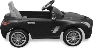 vidaXL Samochód elektryczny dla dzieci Czarny Mercedes Benz SLS 6 V z pilotem 4
