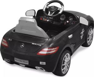 vidaXL Samochód elektryczny dla dzieci Czarny Mercedes Benz SLS 6 V z pilotem 6
