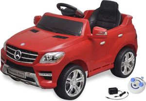 vidaXL Samochód elektryczny dla dzieci Czerwony Mercedes Benz ML350 + pilot 1