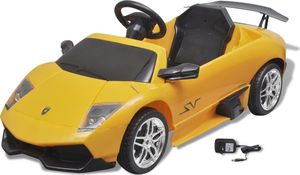 vidaXL Samochód elektryczny dla dzieci żółte Lamborghini Murcielago LGO LP 1