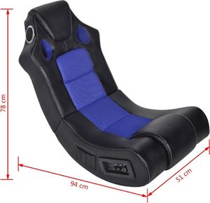 Fotel vidaXL bujany fotel muzyczny (241959) 6