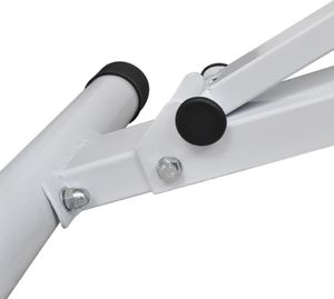 vidaXL Ławka do ćwiczeń ze sztangą i zestawem hantli, 30,5 kg 6