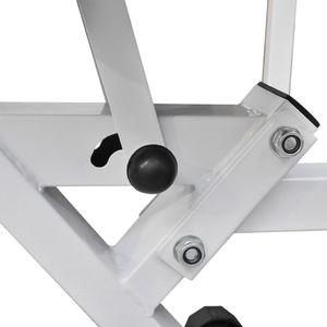 vidaXL Ławka do ćwiczeń ze sztangą i zestawem hantli, 30,5 kg 7