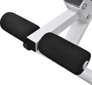 vidaXL Ławka do ćwiczeń ze sztangą i zestawem hantli, 60,5 kg 8