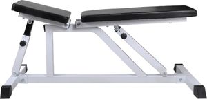 vidaXL Ławka do ćwiczeń ze sztangą i zestawem hantli, 60,5 kg 4