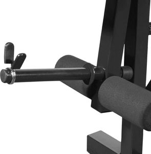 vidaXL Ławka do ćwiczeń ze stojakiem, sztangą i hantlami, 30,5 kg 7