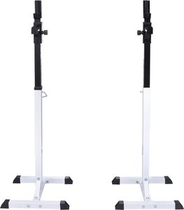 vidaXL Stojak na sztangę w zestawie ze sztangą i hantlami, 30,5 kg 3