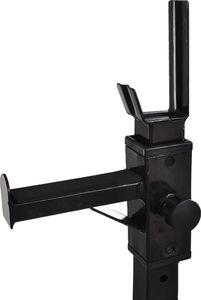 vidaXL Stojak na sztangę w zestawie ze sztangą i hantlami, 30,5 kg 5