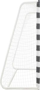 vidaXL Bramka do piłki nożnej, 300x200x90 cm, metalowa, czarno-biała 3