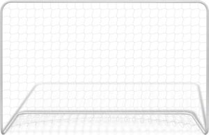 vidaXL Bramki piłkarskie z siatkami, 2 szt. 182x61x122 cm, stal, białe 3