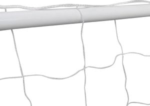 vidaXL Bramki piłkarskie z siatkami, 2 szt. 182x61x122 cm, stal, białe 4