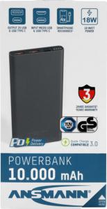 Powerbank Ansmann 10000 mAh Czarny  (1700-0115) 7