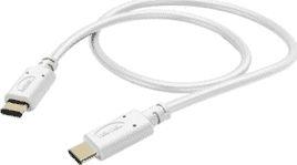 Kabel USB Hama USB-C - USB-C 1 m Biały (183330) 1