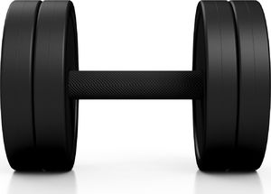 Marbo Sport Steel Rubber Dumbbell 12,5 kg - 3