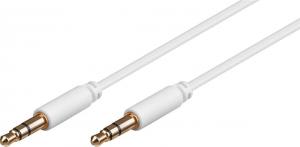 Kabel MicroConnect Jack 3.5mm - Jack 3.5mm 1m biały (AUDLL1W) 1