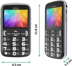 Telefon komórkowy Nous Helper Dual SIM Czarny 2