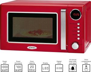 Kuchenka mikrofalowa Bomann MIKROFALÓWKA BOMANN MWG 2270 CB CZERWONA 2