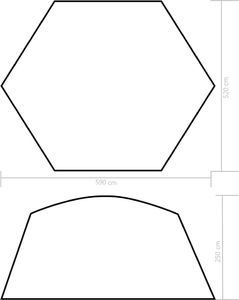 vidaXL Namiot do basenów 590x520x250 cm niebieski (91575) 7