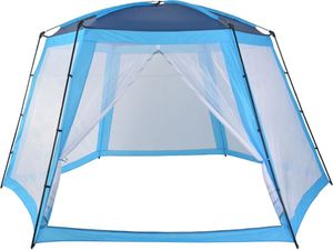 vidaXL Namiot do basenów, tkanina, 500 cm, niebieski 3